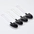 LJJCSFF 20 PCS Black Shovel Spoons Dessert Mini Pudding Spoons Plastic Shovel Spoons Disposable Tiny Shovel Spoon