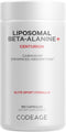 Codeage Liposomal Beta-Alanine Supplement, CarnoSyn Beta-Alanine, 180 Capsules, 2-Month Supply, Non-GMO