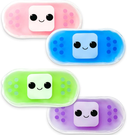 Kids Ice Pack, Reusable Hot or Cold Gel Cooling Pad for Injuries, Medical Health, Swelling and Pain Relief, Tired Eyes,