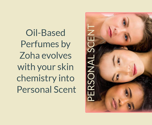 Zoha Egyptian Musk - Alcohol Free Oil Perfume Roll On for Women and Men, Natural Clean Travel Size, 9ml