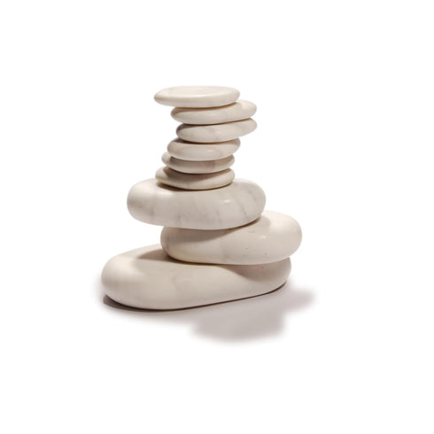 Set 9 Pack Master Massage Deluxe Standard Marble Cold Stone Pieces per for Professional Massage Therapy