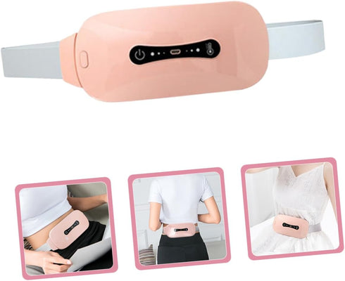 Portable Heating Pad for Menstrual Cramps Fast Heating Cordless Waist Belt Graphene Massage for Back and Abdominal