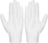 Selizo Cotton Gloves - 3 Pairs White Gloves for Women Men, Eczema Dry Hands Moisturizing, Archival Cleaning
