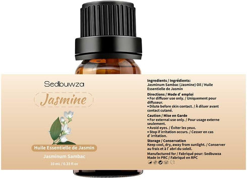 Set, Set 2 10 ml Sedbuwza Jasmine Honeysuckle Essential Oil Jasmine Fragrance Oil Honeysuckle Scent Oil for Diffuser