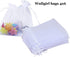 Wudygirl 100pcs Organza Bags 4X6 - White Gift Bags with Drawstring for Party Wedding Favor, Baby Shower