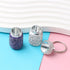 Ximimark 2pc 2-Compartment Elegant Portable Keychain Pill Box - Compact Metal Organizer, Travel-Ready & Waterproof
