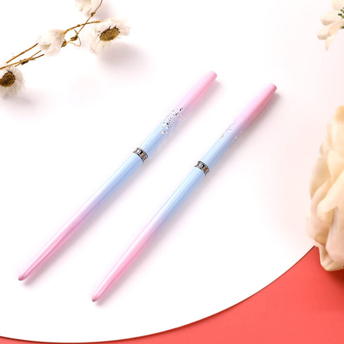 Nail Art Clean Up Brush, 2Pcs Round & Angled Nail Polish Brushes for Professional Nail Art Design