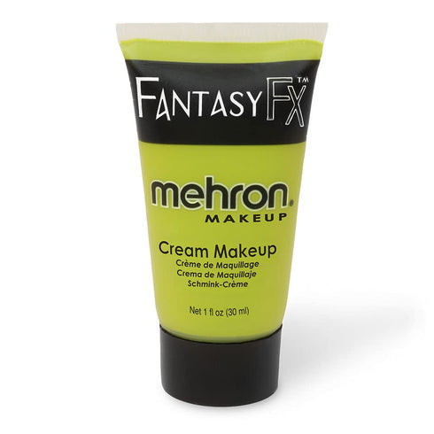 Mehron Makeup Fantasy FX Cream Makeup, Water Based, Ogre Green Face & Body Paint for Adults, 1 fl oz (30ml)