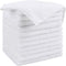 HOMEXCEL 12 Pack White Microfiber Cleaning Cloths, Premium Lint Free Towels for Cars, Highly Absorbent Reusable Rags.