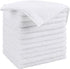 HOMEXCEL 12 Pack White Microfiber Cleaning Cloths, Premium Lint Free Towels for Cars, Highly Absorbent Reusable Rags.