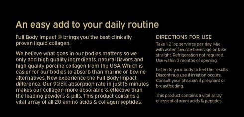 Liquid Collagen Protein with Hyaluronic Acid & Vitamin C - Gold Edition (Apple), 16,000mg Hydrolyzed Collagen