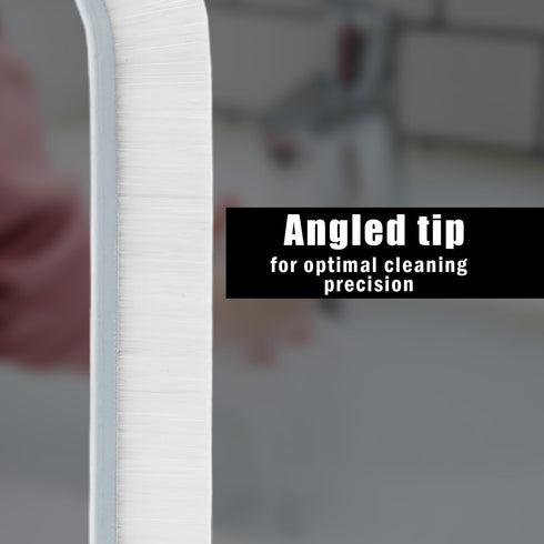 3pcs Gap Cleaning Brush, Hard Bristle Multifunctional Brushes for Dead Corners, Clip Brush 2-in-1 Detail Cleaner (White)