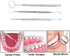 Dental Tools Set, 3 Pcs Hygiene Cleaning Kit, Stainless Steel Plaque Remover with Mouth Mirror, Tartar Scraper