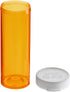 Juvale 50 Pack Empty Pill Bottles with Caps for Prescription Medication, 6-Dram Plastic Medicine Containers (Orange)