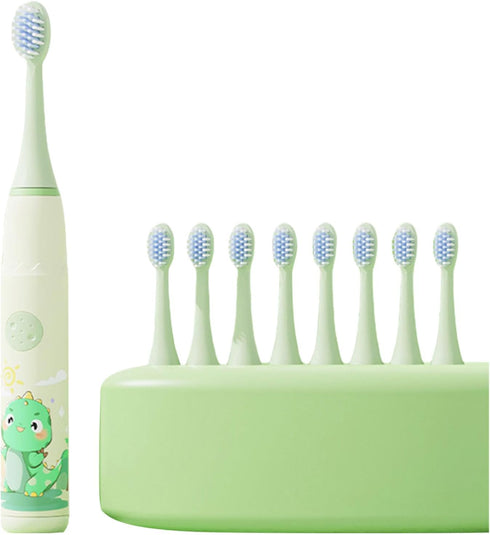 HUIFACAI Children Electric Toothbrush with 6 Toothbrush Toothbrush Cartoon Electric Toothbrush 4