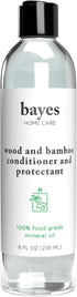 Bayes Food Grade Mineral Oil for Cutting Board, 8 oz, Conditioner and Protectant for Wood
