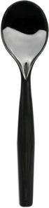 Party Essentials Disposable Heavy Duty Plastic Serving Utensils - 9-Count 10" Spoons for Buffets and Events