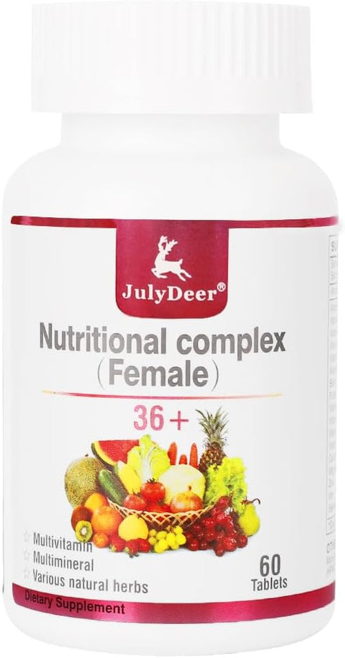 JulyDeer One Daily Multivitamin for Women - Complete Multimineral & Multivitamin with