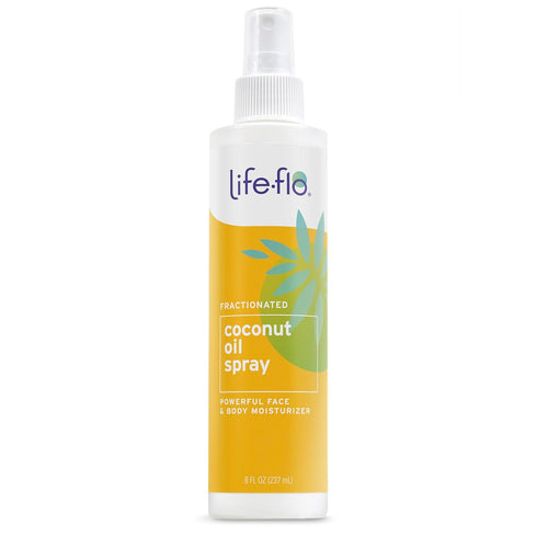 LifeFlo Fractionated Coconut Oil Spray - Liquid Coconut Oil for Skin, Hair and Nails, Lightweight Face Oil, 8oz