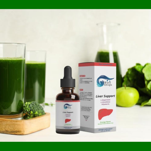 Liver Support Liquid Supplement - Herbal Detox & Repair Formula for Liver Cleanse, L-Ornithine L-Aspartate