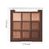 Neutral Nude Brown Eye Shadow Palette, Rose Gold Dark Brown Bronze Naked Cream Eyeshadow, Highly Pigmented Natural