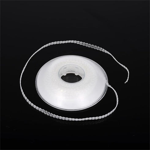 Angzhili Transparent Dental Orthodontic Elastic Chain - 1 Pcs Power Chain for Brace Orthodontic Supply (Closed Size)