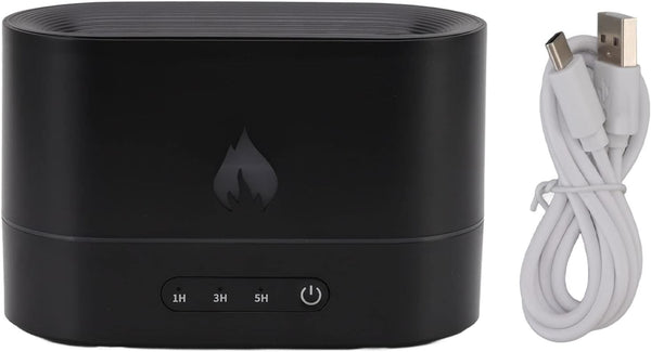 ShanQuilyx 250ml Diffuser Humidifier, Essential Oil Diffuser with Flame Pattern Light, USB Powered