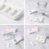 4 Pcs Daily Pill Box Case, Waterproof Medicine Organizer, Mini Pill Container for Travel Use