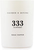 Sacred + Divine 333 "Support Scented Intention Candle, Rose Pepper, Angel Number Manifestation Candle, Soy