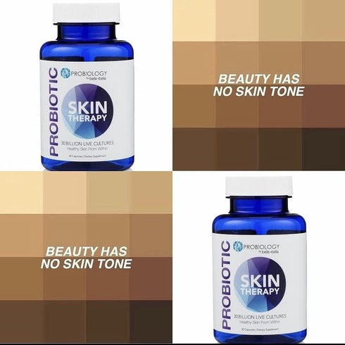 Belle and Bella Probiotic Skin Therapy for Clear Skin | Dual Action Prebiotic + Probiotic | 30 Billion CFU | 30