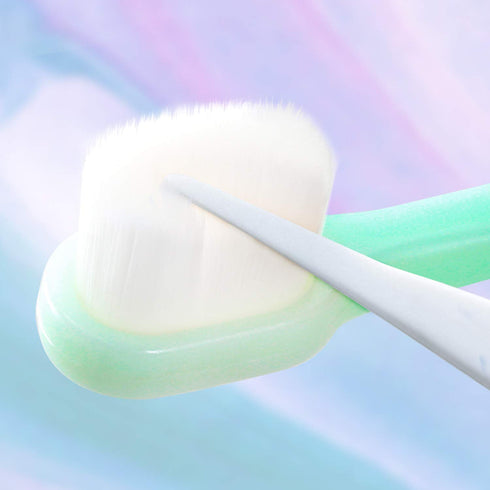 OBrush Kids' Toothbrush - Battery Powered, Green Blue Yellow, Ultra Soft Bristles, Small Size Head, Effective Cleaning
