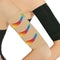 2 Pair Beauty Women Weight Loss Slimming Arm Shaper Massager Wrap Belt, Compression Arm Shaper, Black + Flesh