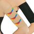 2 Pair Beauty Women Weight Loss Slimming Arm Shaper Massager Wrap Belt, Compression Arm Shaper, Black + Flesh