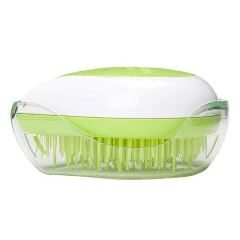 Michel Mercier Travel Hair Brush - Wet Dry Detangling Brush for Curly Hair, Compact Size for Travel