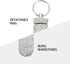 Portable Pill Case, Waterproof Pill Holder with Keychain, Bling Pill Box for Outdoor Travel