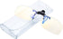 EYEGUARD Blue Light Filter Clip-on Glasses for Computer Gamer, Anti-glare Radiation Protection Eyewear