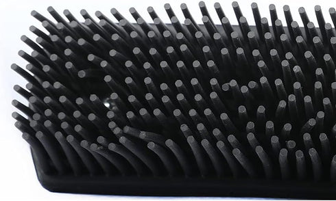 Rubber Pet Hair Removal Brush, Lint & Hair Remover Tool for Cleaning, Grooming, Silicone Lint and Fur Removal, Black