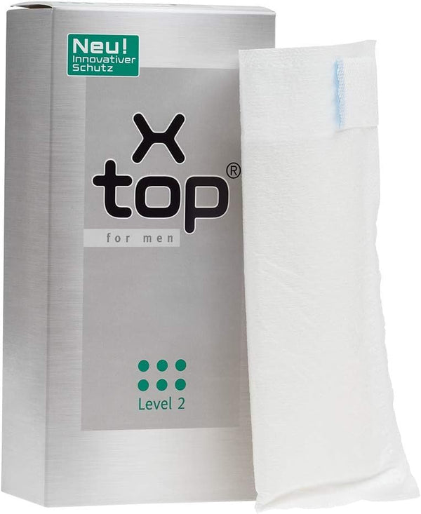 X Top for Men Incontinence Pouch, Level 2, Pack of 12