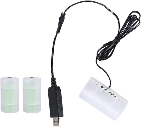 Hqkfuybl USB to 1.5V-6V D Alkaline Battery Replacement for LED Light Decorations Lamp