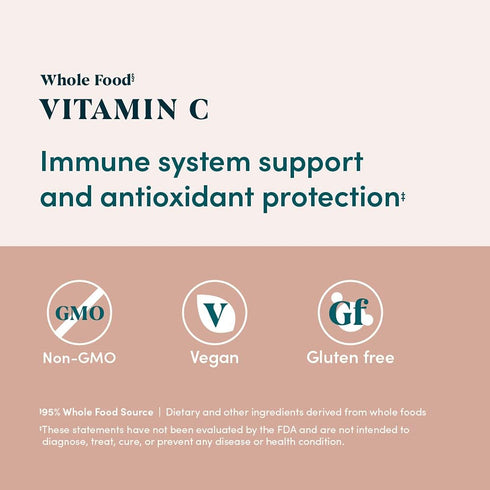 Amazon Elements Whole Food Vitamin C - 60 Capsules