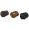 Parcelona Small 2” Tortoise Shell Hair Claw Set of 3, Black and Savana, Secure Grip for Women and Girls