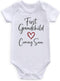 WFHCKT first grandchild coming soon baby pregnancy announcement for grandparents infant Clothes