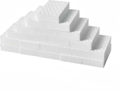 Magic Sponges Eraser, 20PCS Bulk, 2X Density, Extra Long-Lasting Cleaner for Bathroom, Floor, Kitchen, Furniture
