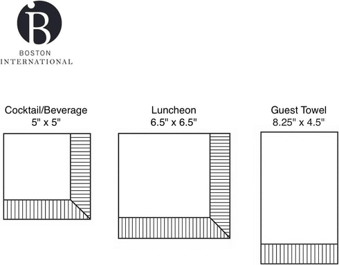 IHR Ideal Home Range 3-Ply 8.25" 4.5", 16-Count Dinner Napkins Disposable Paper Guest Hand Towels Party Supplies, x