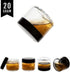 ZEJIA 20 Gram Plastic Cosmetic Jars with Lids, 20 Pieces Small Travel Size Containers for Beauty Products.