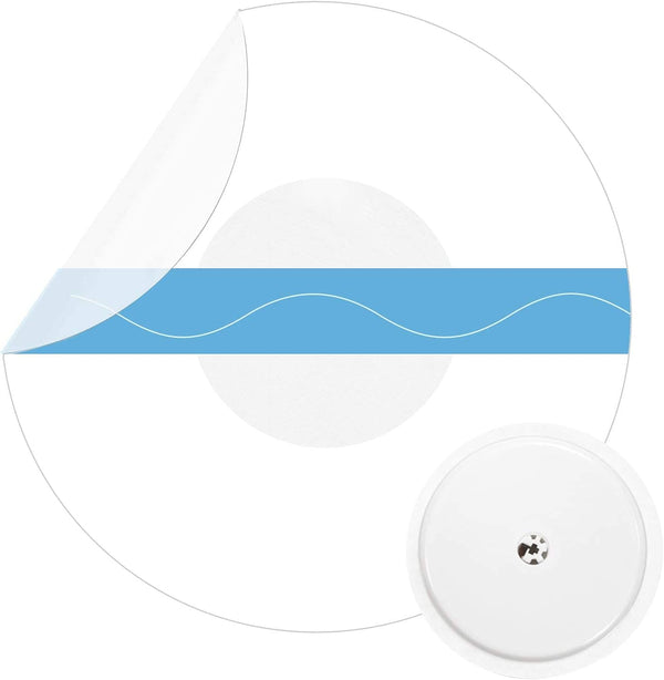 55Pack Freestyle Libre Adhesive Patches, Breathable Waterproof Sensor Patches for CGM, Clear with No Glue in Center