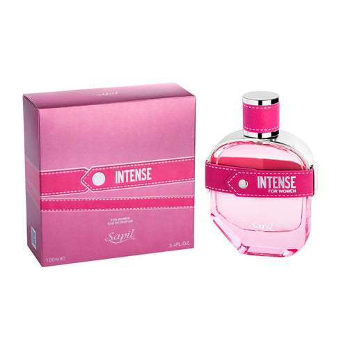 Sapil Perfumes “Intense for Women” – Long lasting, enticing scent for everyday from Dubai – Fruity Floral scent – EDP – 3.4 Oz (100 ml)