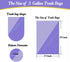 3 Gallon Small Gold Trash Bags, 180pcs, Fit 2.6-3.2 Gal, Strong Plastic Garbage Bags for Bathroom Bin Liners