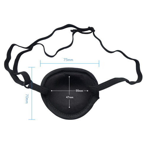 Homiest 5 Pcs Various Elastic Eye Patch Strabismus Adjustable Eye Mask with Buckle for Adults and Kids