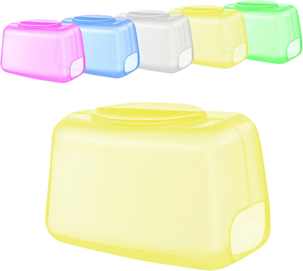 FOMIYES 10pcs Toothbrush Holder, Portable Toothbrush Cap and Cover Case for Travel